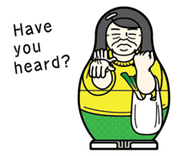 "Mrs. Matryoshka" english ver. sticker #1944780