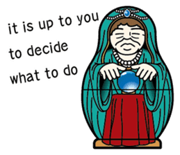 "Mrs. Matryoshka" english ver. sticker #1944781