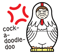 "Mrs. Matryoshka" english ver. sticker #1944786