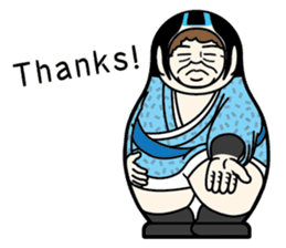 "Mrs. Matryoshka" english ver. sticker #1944787