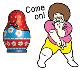 "Mrs. Matryoshka" english ver. sticker #1944788