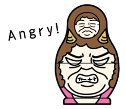 "Mrs. Matryoshka" english ver. sticker #1944792
