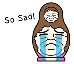 "Mrs. Matryoshka" english ver. sticker #1944793