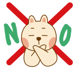 Happy life of pink rabbit and shiba inu sticker #1944878