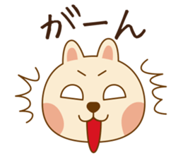 Happy life of pink rabbit and shiba inu sticker #1944896