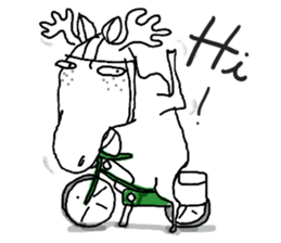 Roger with green moped (EN) sticker #1945277