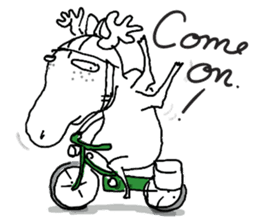 Roger with green moped (EN) sticker #1945279