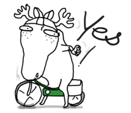 Roger with green moped (EN) sticker #1945281