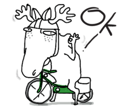 Roger with green moped (EN) sticker #1945283