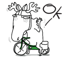 Roger with green moped (EN) sticker #1945283