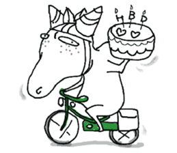 Roger with green moped (EN) sticker #1945285