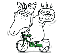 Roger with green moped (EN) sticker #1945285