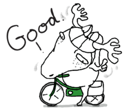 Roger with green moped (EN) sticker #1945287