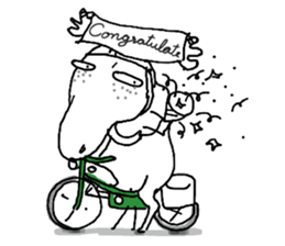 Roger with green moped (EN) sticker #1945288