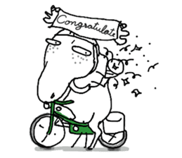 Roger with green moped (EN) sticker #1945288