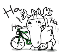 Roger with green moped (EN) sticker #1945289