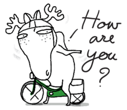 Roger with green moped (EN) sticker #1945290