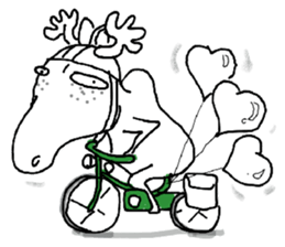 Roger with green moped (EN) sticker #1945291