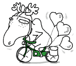 Roger with green moped (EN) sticker #1945291