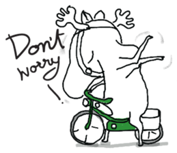 Roger with green moped (EN) sticker #1945294