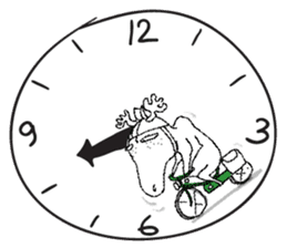 Roger with green moped (EN) sticker #1945296