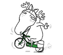 Roger with green moped (EN) sticker #1945297