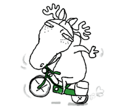 Roger with green moped (EN) sticker #1945297