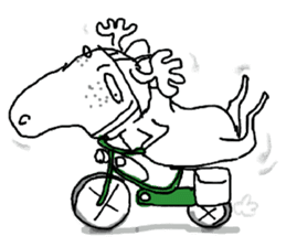 Roger with green moped (EN) sticker #1945299