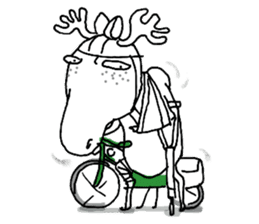 Roger with green moped (EN) sticker #1945300