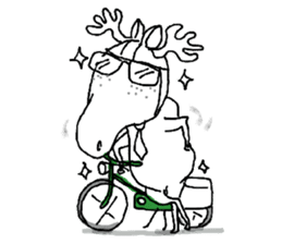 Roger with green moped (EN) sticker #1945302