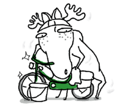 Roger with green moped (EN) sticker #1945303