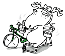 Roger with green moped (EN) sticker #1945304