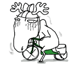 Roger with green moped (EN) sticker #1945305