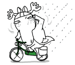 Roger with green moped (EN) sticker #1945307