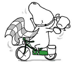 Roger with green moped (EN) sticker #1945308