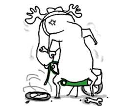 Roger with green moped (EN) sticker #1945310