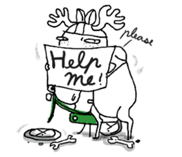 Roger with green moped (EN) sticker #1945312