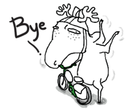 Roger with green moped (EN) sticker #1945315