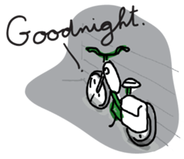 Roger with green moped (EN) sticker #1945316