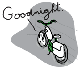 Roger with green moped (EN) sticker #1945316