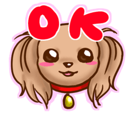 tea cup poodle sticker #1946442