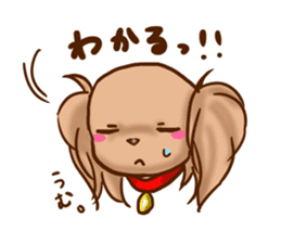 tea cup poodle sticker #1946448