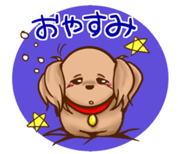 tea cup poodle sticker #1946453