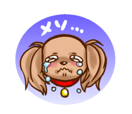 tea cup poodle sticker #1946465