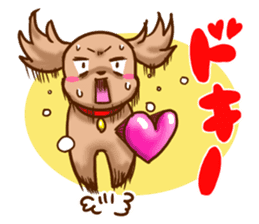 tea cup poodle sticker #1946466