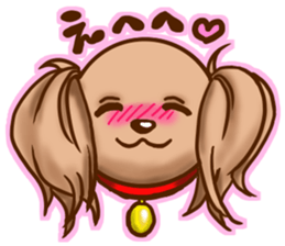 tea cup poodle sticker #1946469