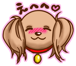 tea cup poodle sticker #1946469
