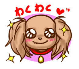 tea cup poodle sticker #1946470