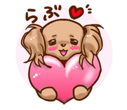 tea cup poodle sticker #1946471