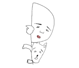 Irattokuru-human sticker & his dog sticker #1947423